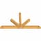 Ekena Millwork Saratoga Rough Sawn Timber Gable Bracket, Western Red Cedar, 108"W x 58"H x 6"D x 6"F, 13/12 Pitch GBW108X58X0606SAR00RWR - alternate 5